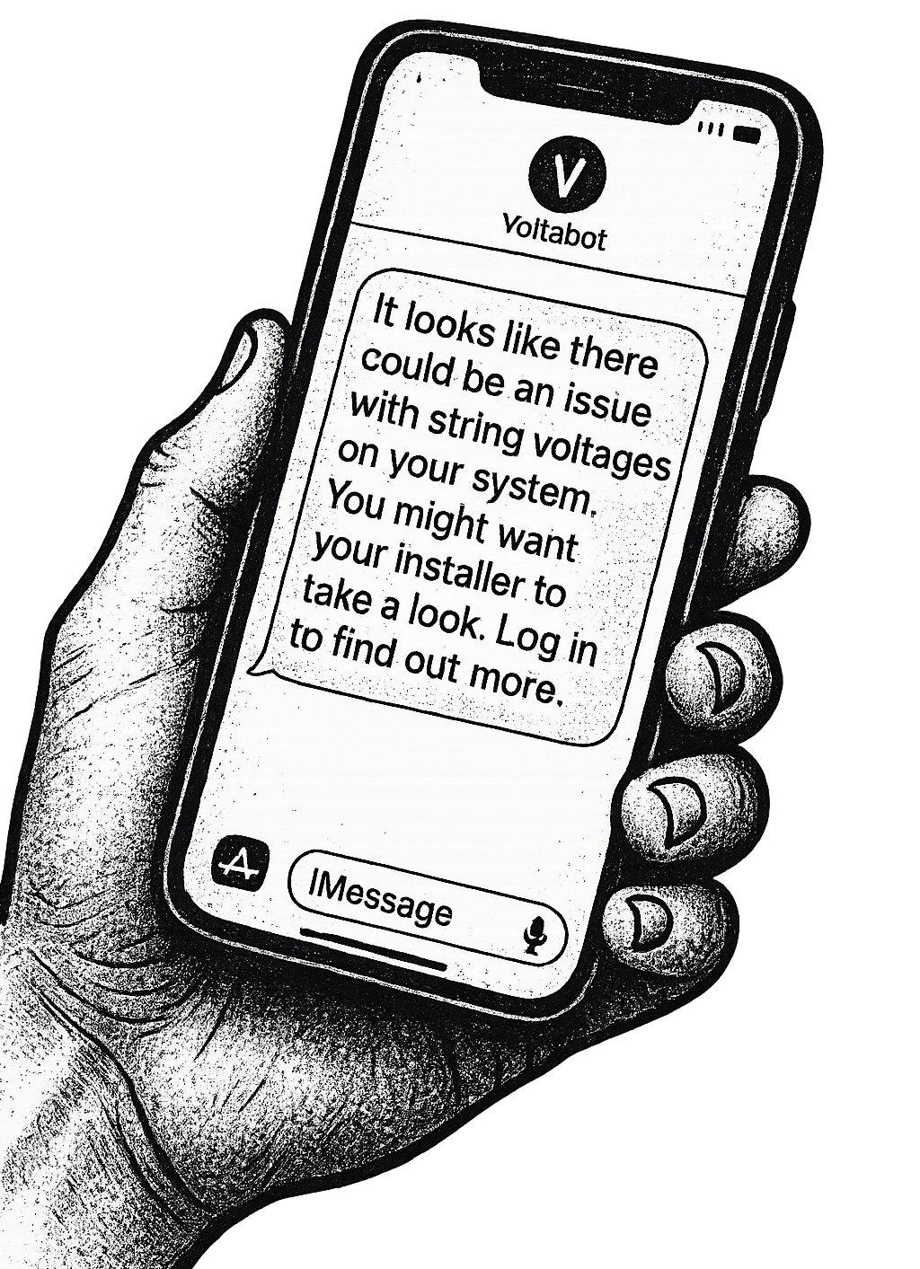 Phone message screenshot